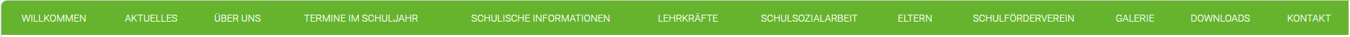 Hauptmenü der Internet-Seite